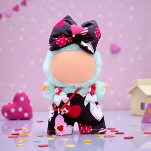 Valentine Cute Outfit for 17cm Plush Doll with Heart Outfit with Accessories